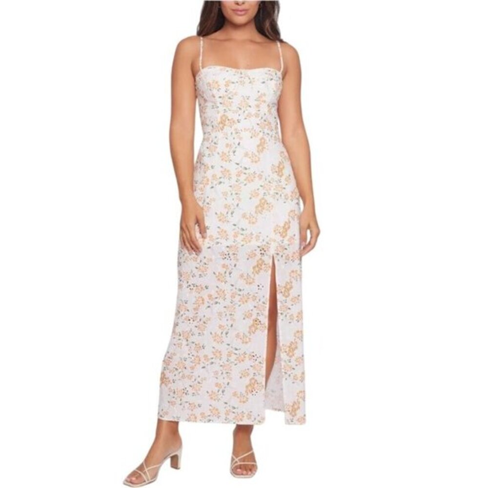 Lost + Wonder Acropolis Hills Floral Print Maxi Dress Sweetheart Neckline NWT